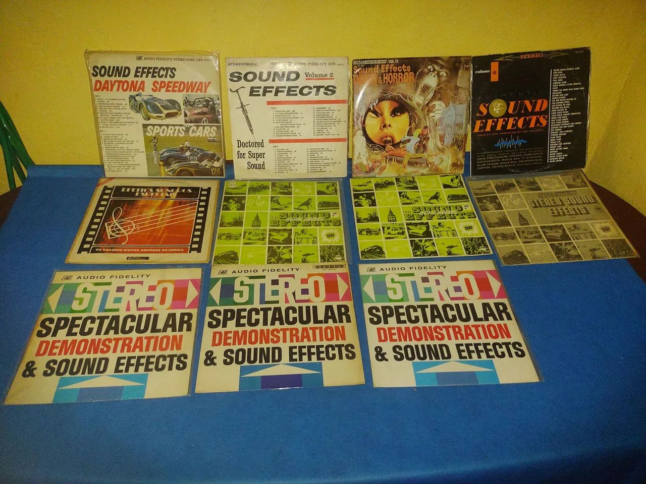 Efeitos Sonoros Lps disco de vinil, vários, bom estado.