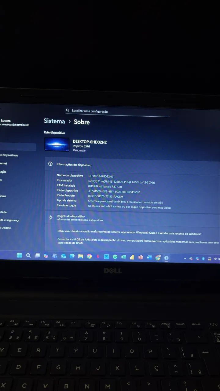 Notebook Dell Core i5, 8GB RAM