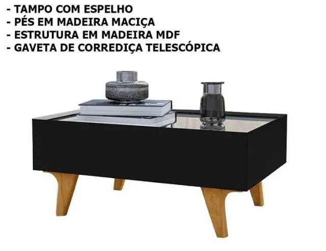 Mesa de Centro Sena Espelhada - Movéis Bechara - Foto 3