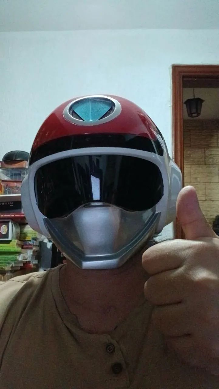 Capacete Flashman (Red Flash) - Tokusatsu