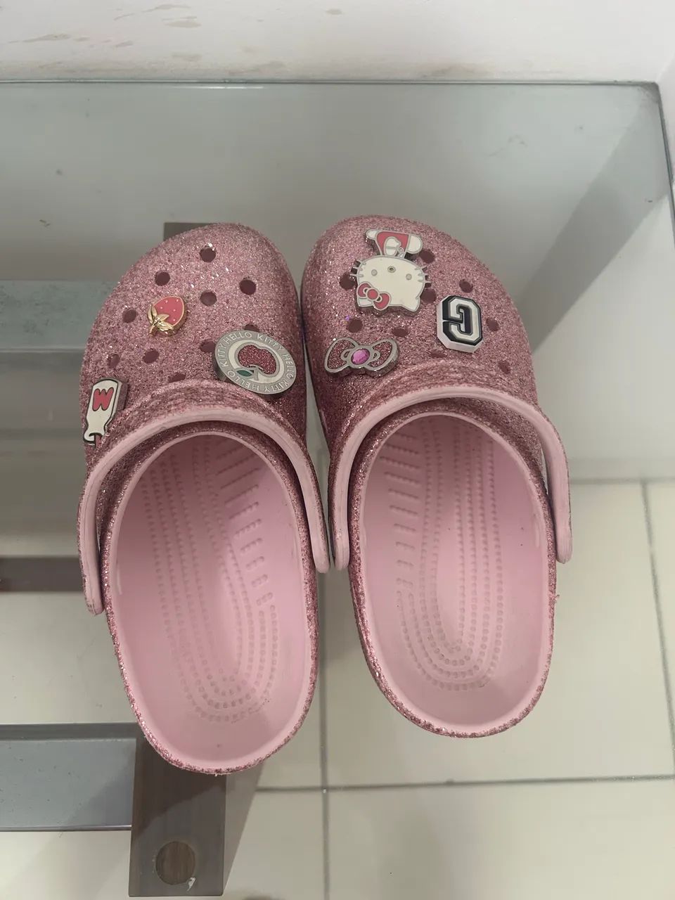 Crocs glitter rosa - Foto 3
