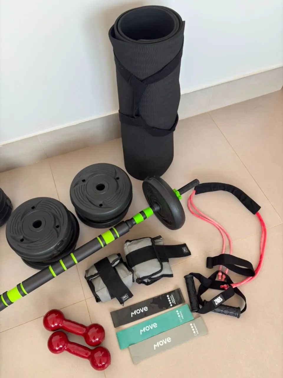 Kit musculação da MOVEMENT - novo - - Foto 2