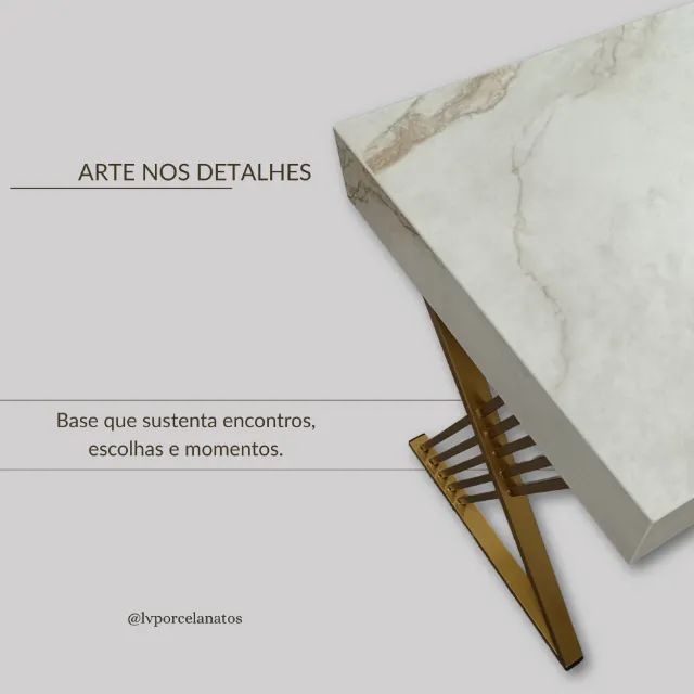 Mesa atendimento em porcelanato 120x60cm - Foto 2
