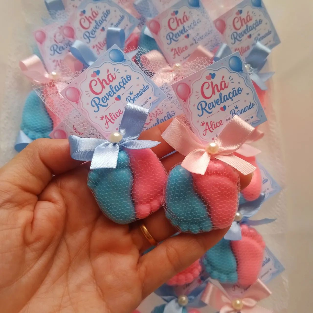Lembrancinhas perfumadas para Baby Chá e Chá Revelação