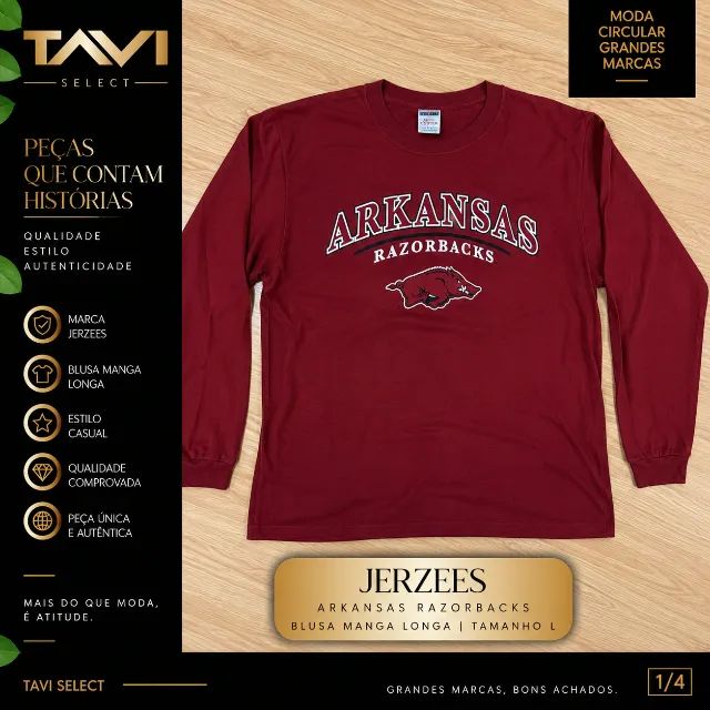 Blusa Arkansas Razorbacks