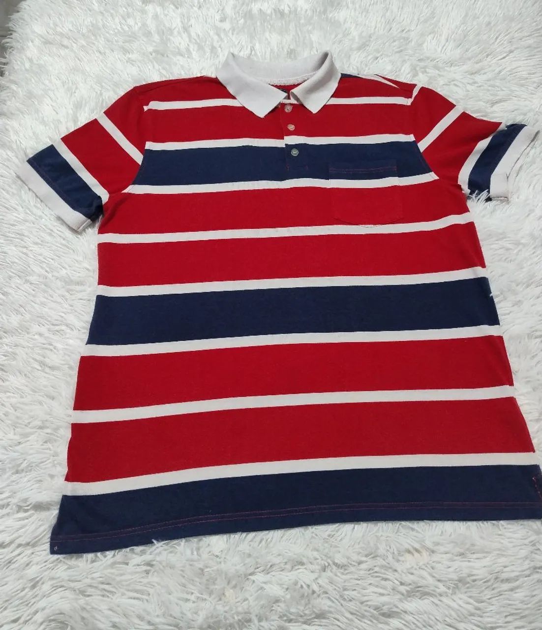Camisa Masculina Casual Polo Caedu GG  - Foto 2