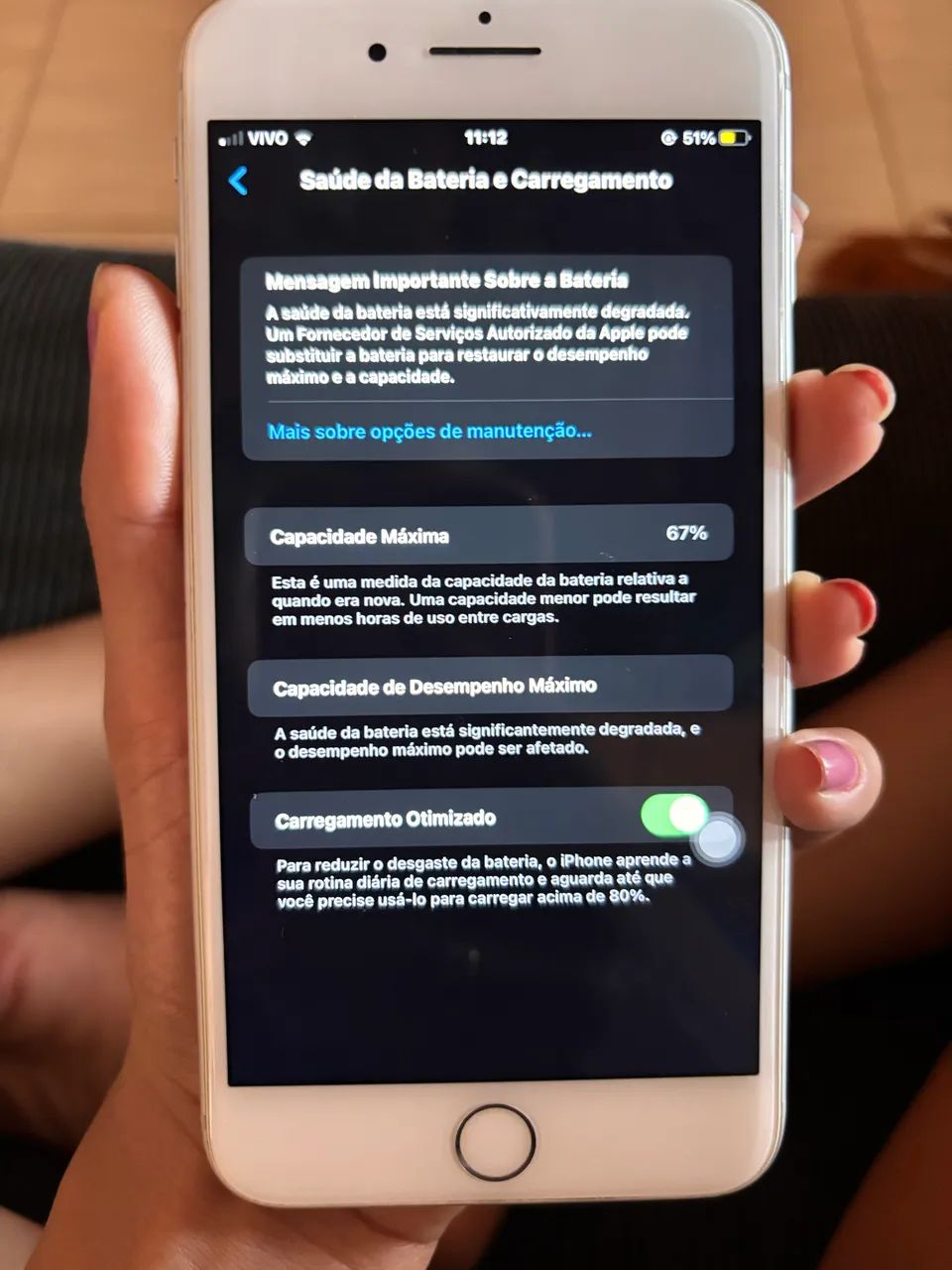 iPhone 8 Plus 64GB - Tela Original - Barato - Bateria 67% - Foto 2
