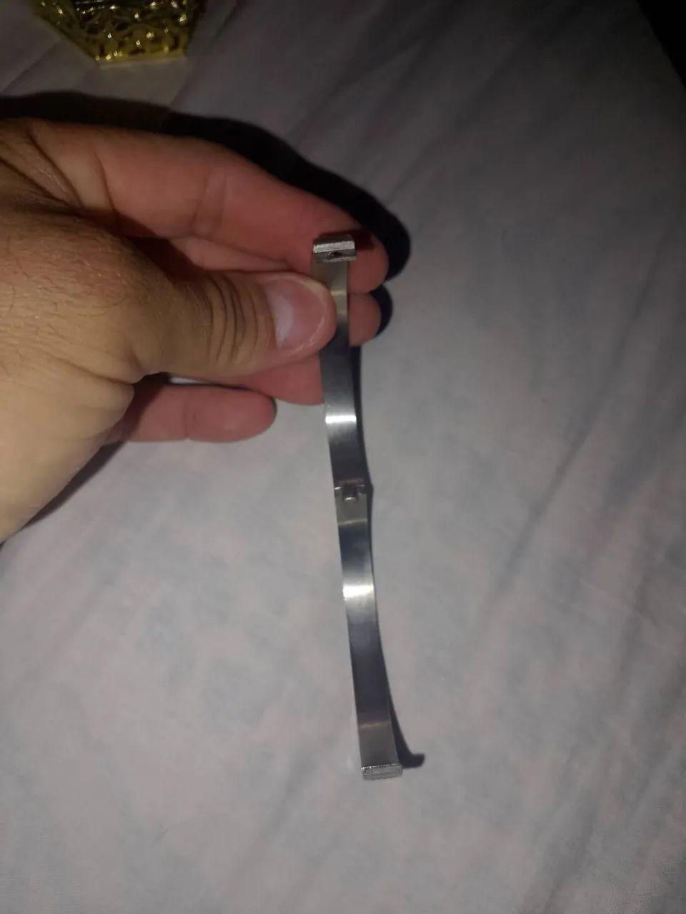 Pulseira prateado aço inox  - Foto 2