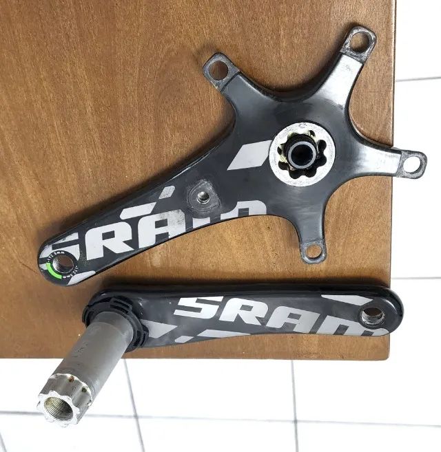 Pedivela Speed de Carbono - Sram Red 172,5 - BB30 BCD130 - Braços - Foto 2