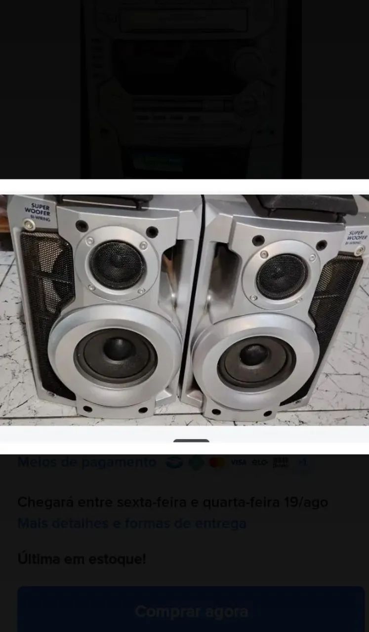 DUAS CAIXAS DE SOM PANASONIC SA AK78  - Foto 2