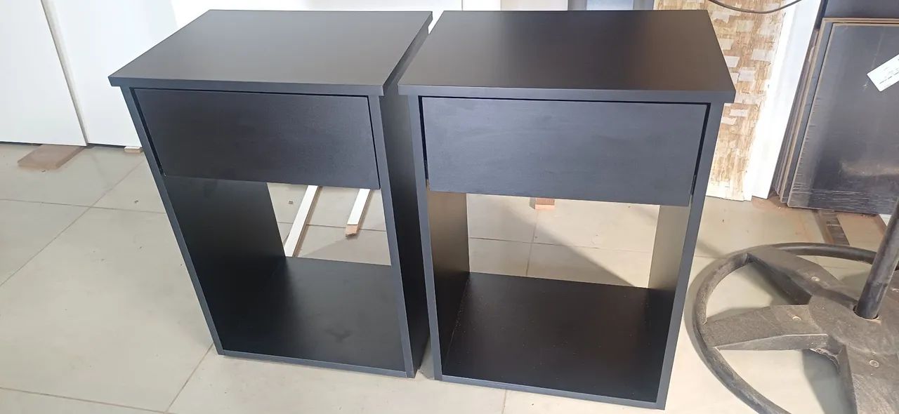 Criado mudo PRETO em mdf 