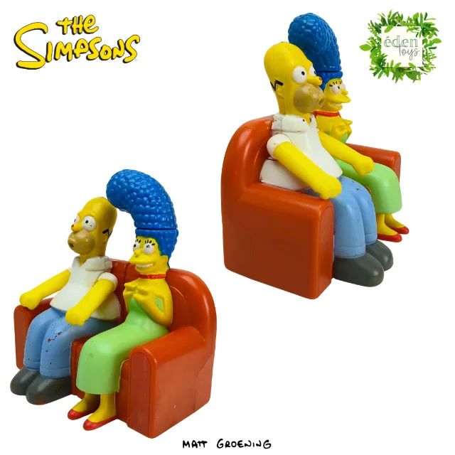 Bonecos Simpsons - Homer e Marge sofá BK (cód 009-2) - Foto 3