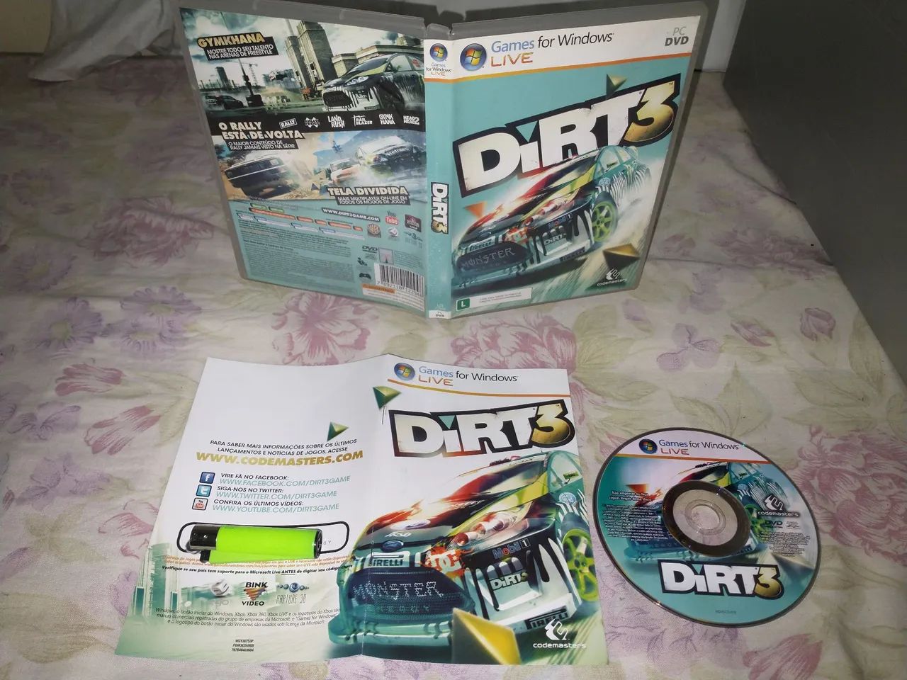 Kit DiRT 3 + Showdown Codemasters 2011 2012 jogo definitivo PC DVD CIB Mint Games Windows - Foto 4