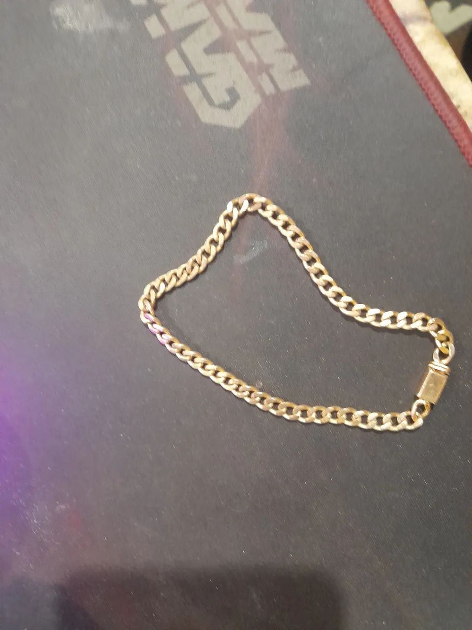 Pulseira banhada a ouro 20cm - Foto 2
