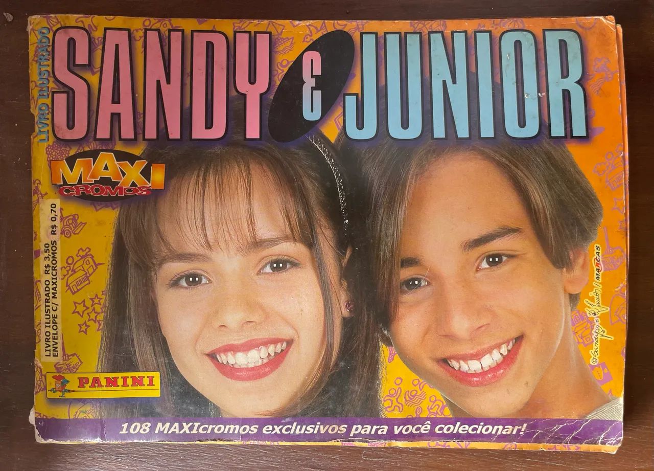 PANINI Album de figurinhas SANDY & JUNIOR  - Foto 3