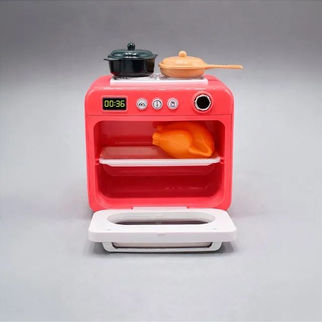 Brinquedo Conjunto Infantil Mini Forno Mini Torradeira Criança - Foto 6