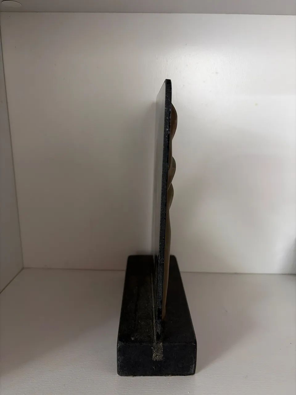 Estatueta de mesa de latão, mármore e vidro  - Foto 2
