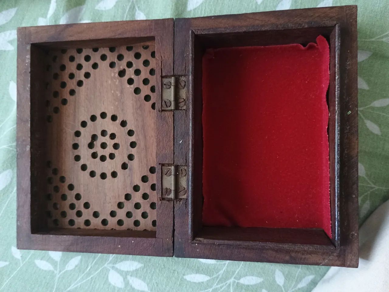 Caixa de jóias em madeira Vintage  - Foto 2