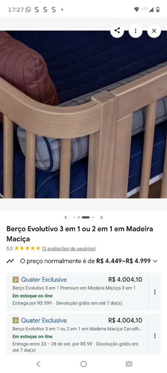 Berço de bebe evolution 3 em 1 - Foto 5