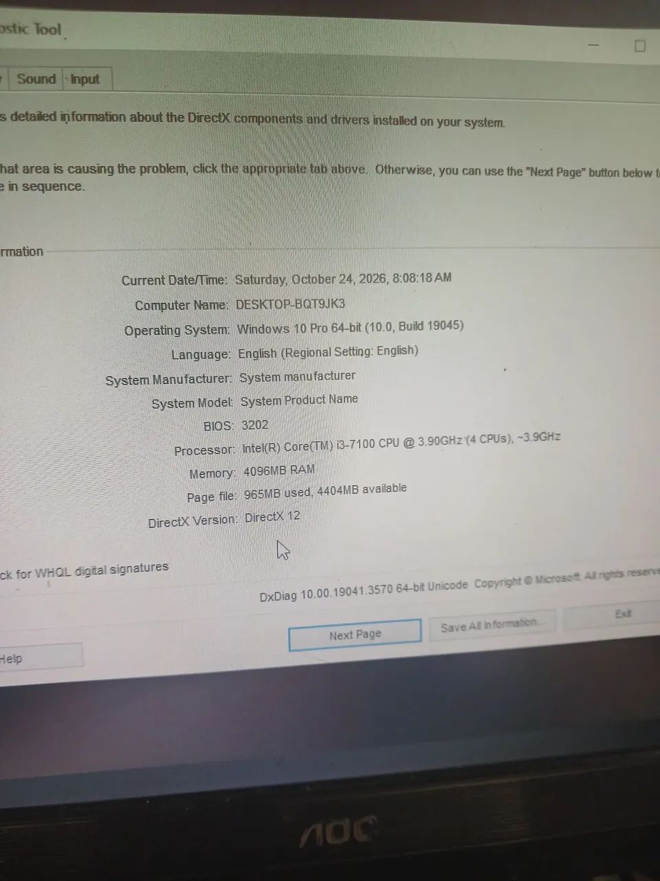 Computador i3 7 geração 