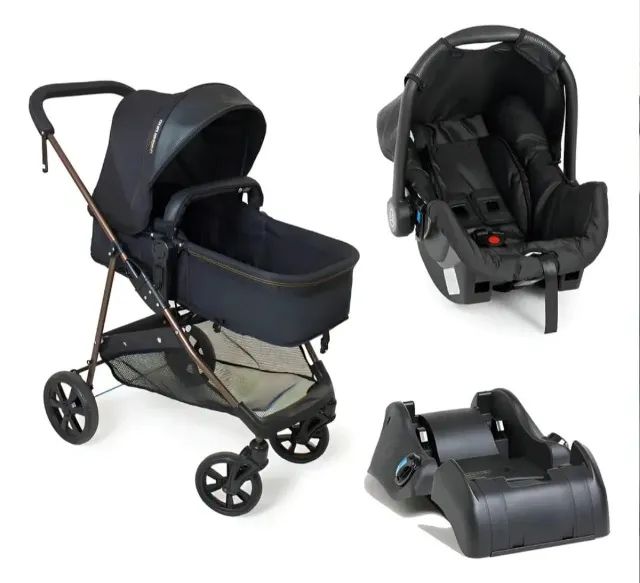 Conjunto Carrinho de Bebê e Bebê conforto  - Foto 5
