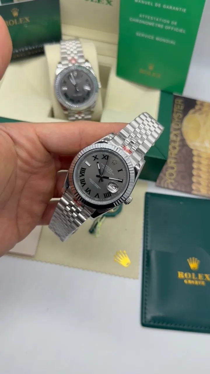 Relógio Datejust Wimbledon 41mm Automático - Foto 3