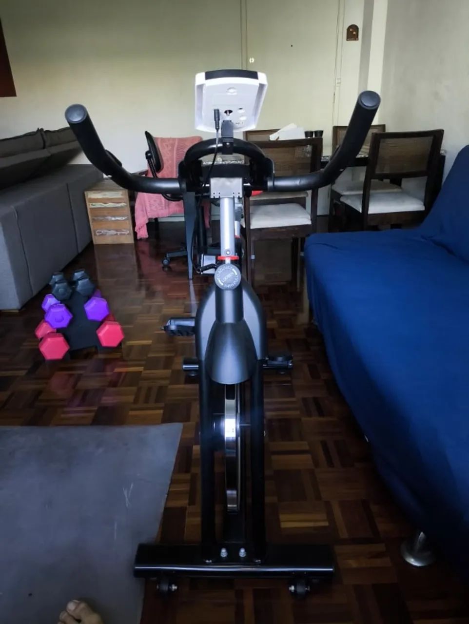 Bicicleta Spinning Mecânica New Speed Q50 Vermelha/Preta - Academia em Casa  - Foto 6
