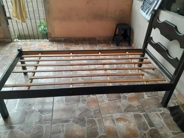 Cama de Solteiro de Madeira (Com colchão)  - Foto 3