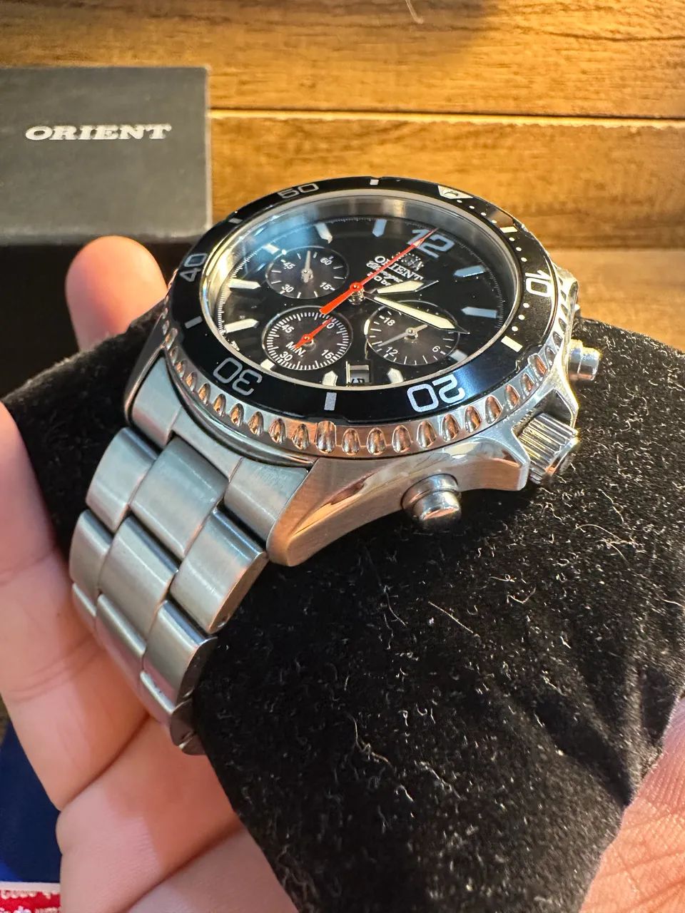 Relógio Orient Mako Chronograph Solar - Acessórios - Vila Pacífico