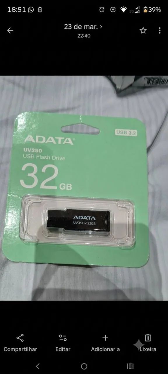 Pendrives Adata - 32gb - velocidade 3.2