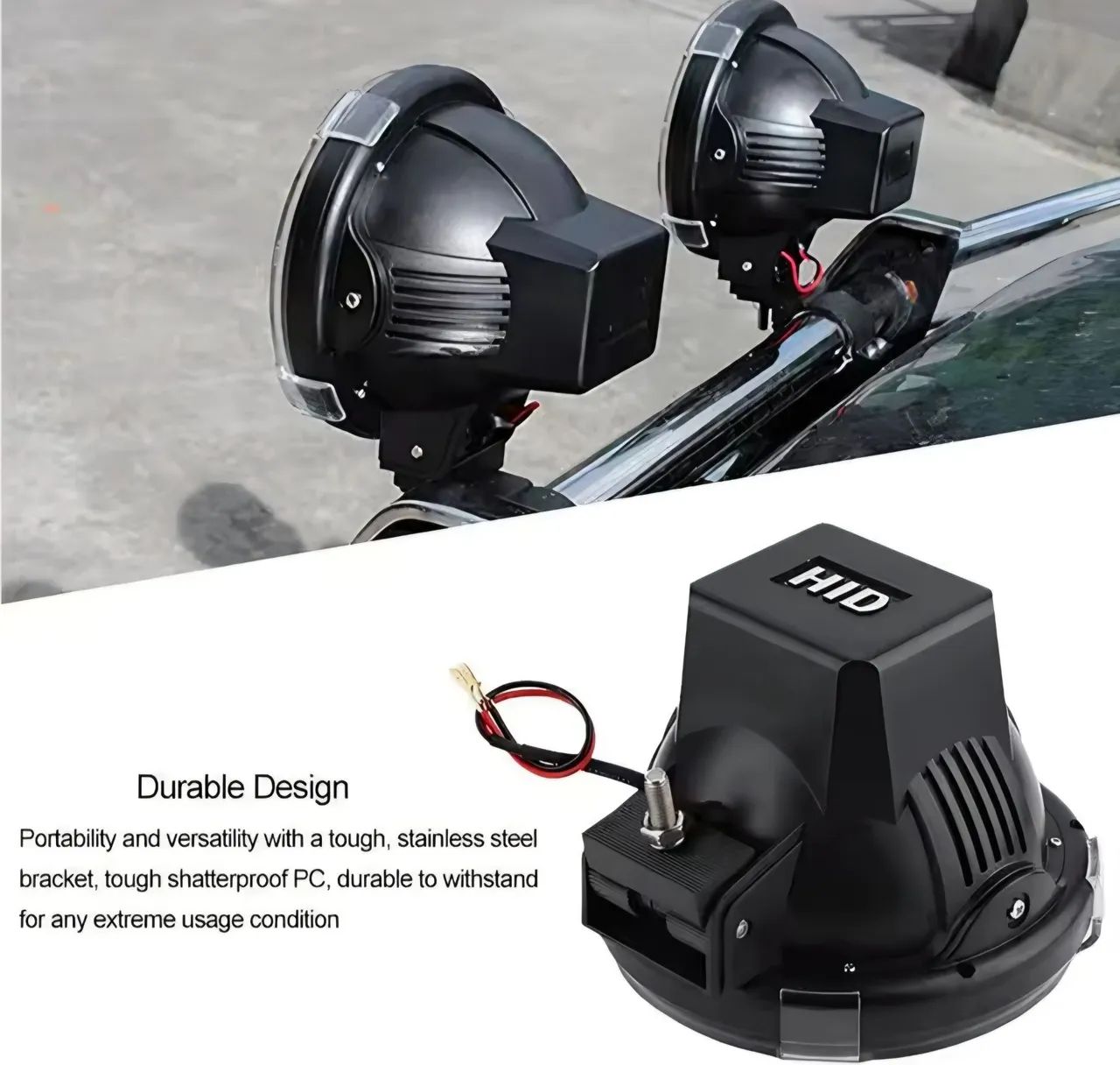 Farol de milha off-road 9" polegadas GIGANTE  - Foto 4