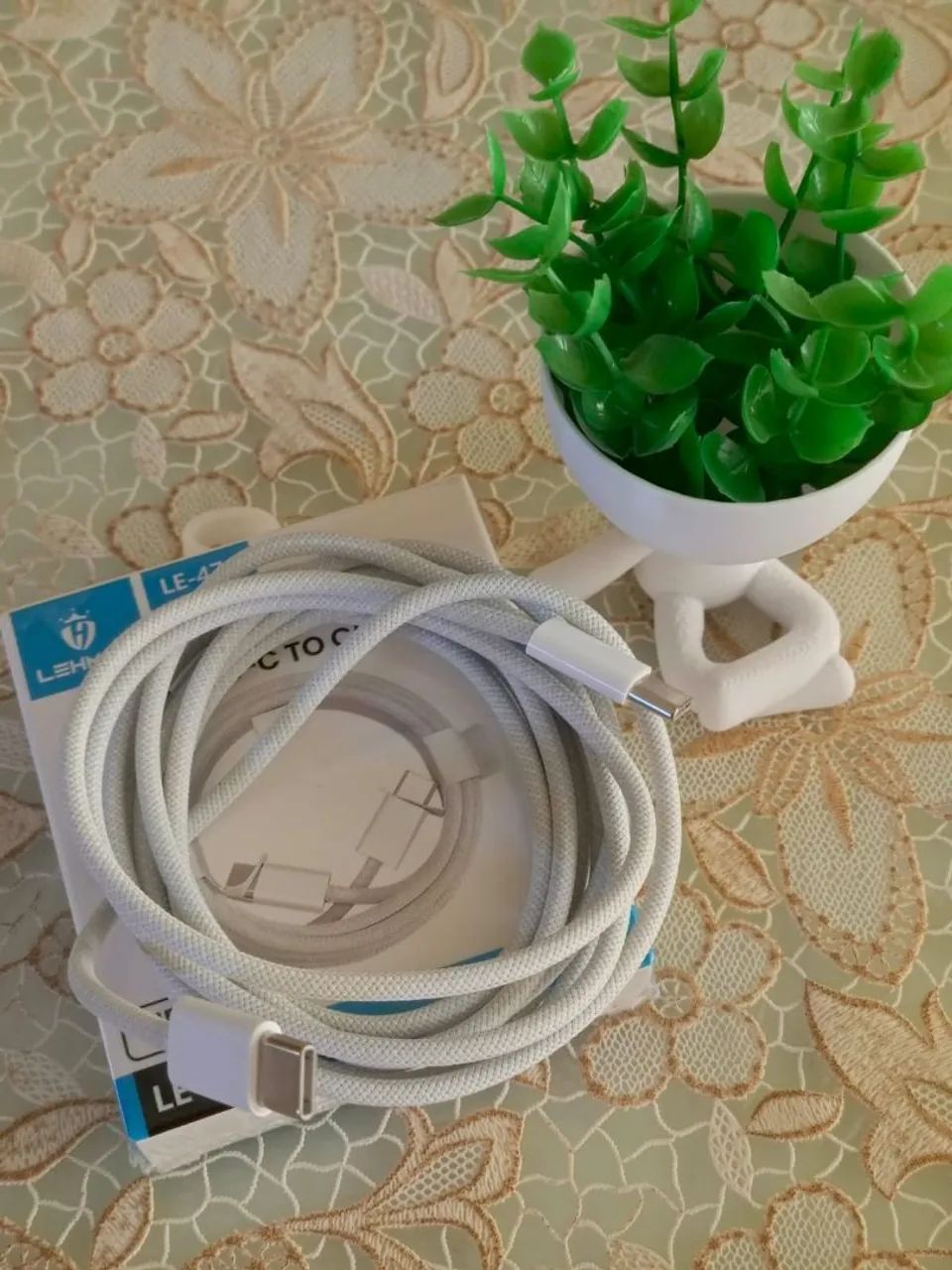 Cabo Lehmox LE-476 USB-C para USB-C 2 Metros - Foto 3