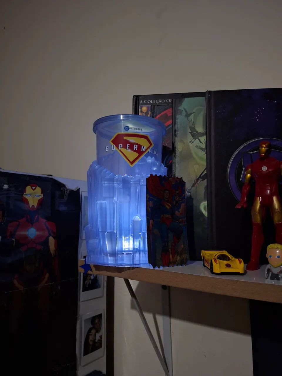 Copo led + card cromado de Superman - Cinemark - Foto 4