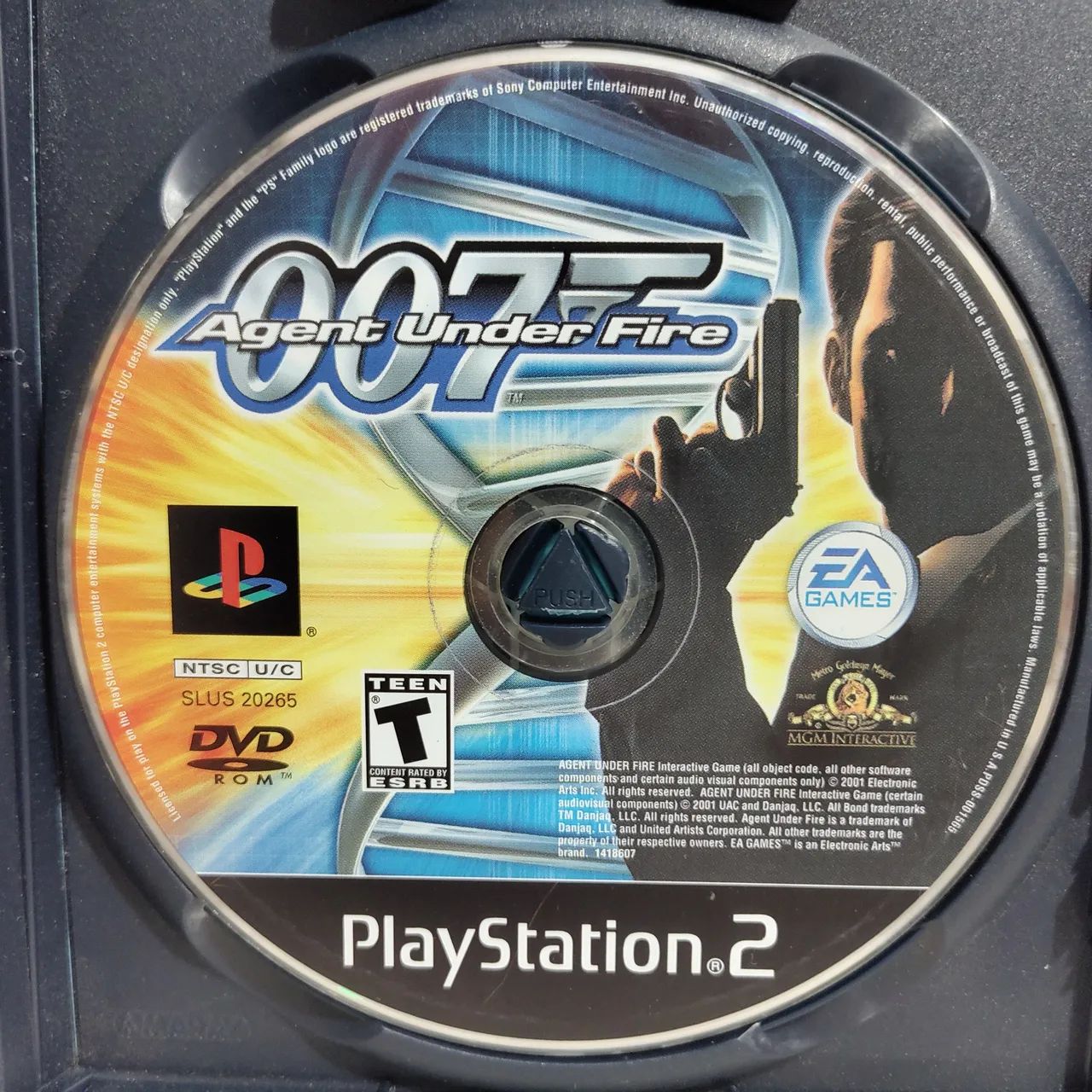 007 Agent Under Fire PS2 Original Americano Completo Black Label