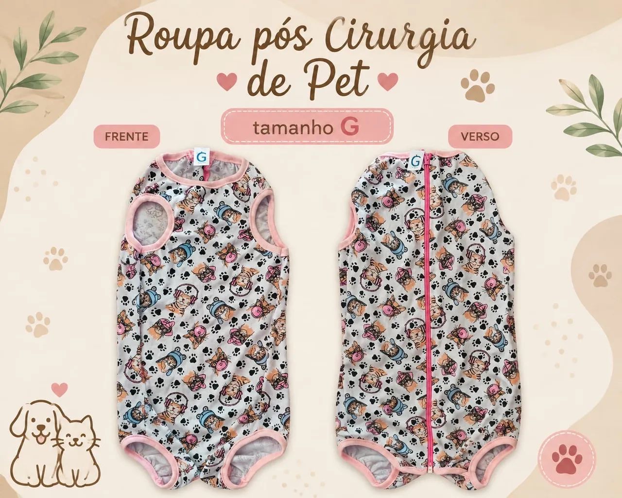 ROUPA CANINA PÓS OPERATÓRIO 