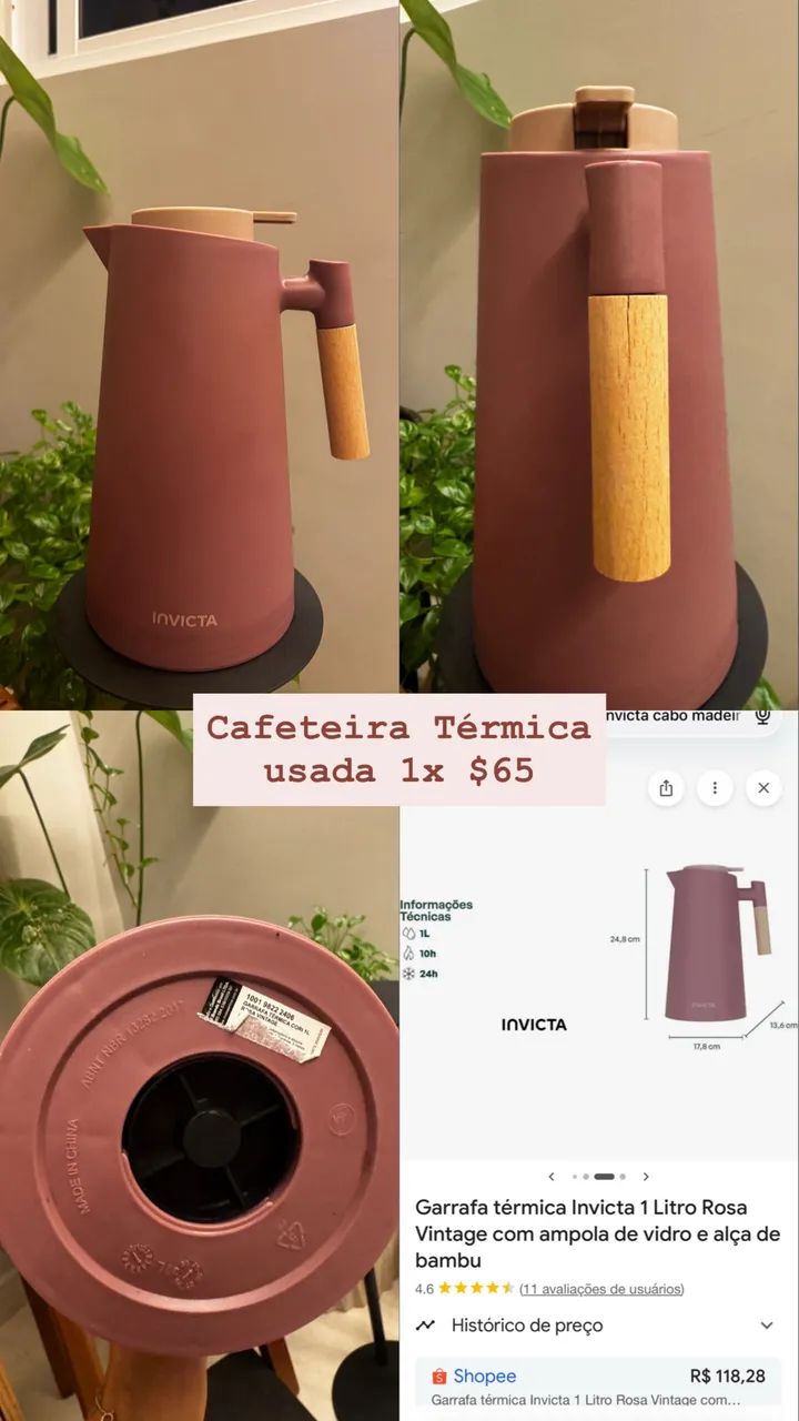 Garrafa térmica invicta 