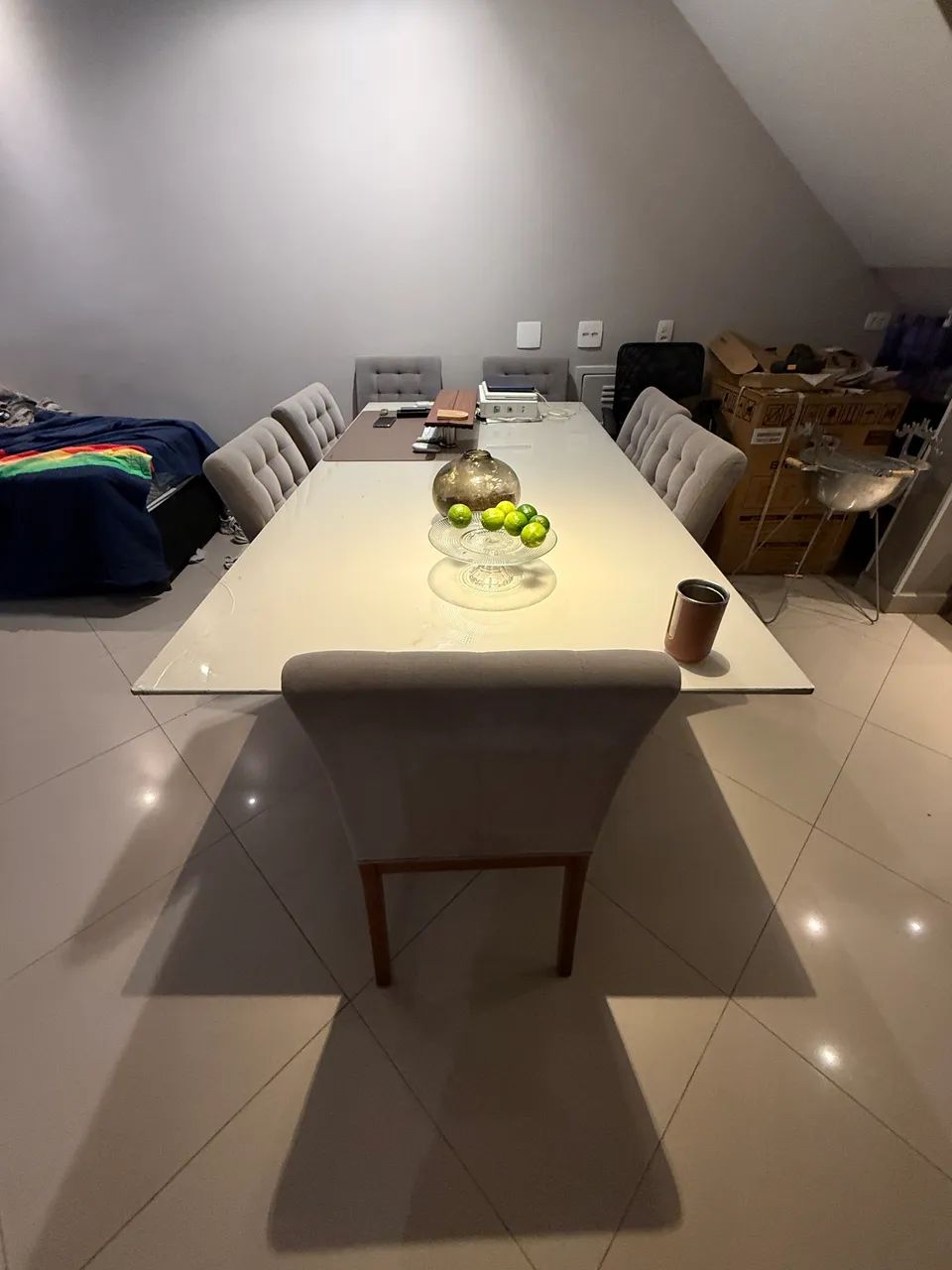 Mesa de jantar 8 lugares em vidro  - Foto 5