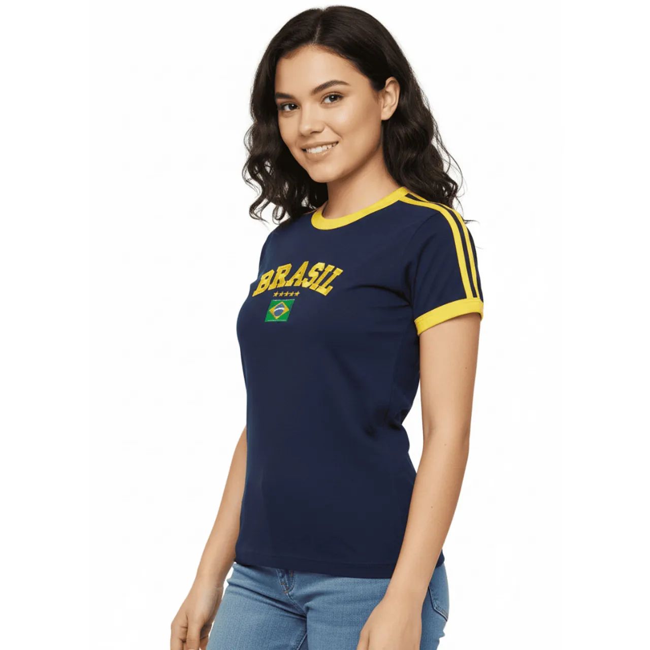 Camisa do Brasil feminina  - Foto 4