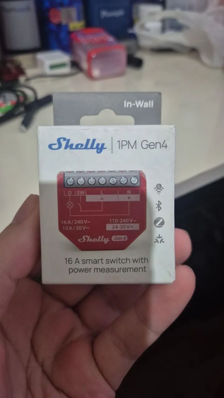 Shelly 1PM Gen4 medidor e interruptor de energia smart ZigBee