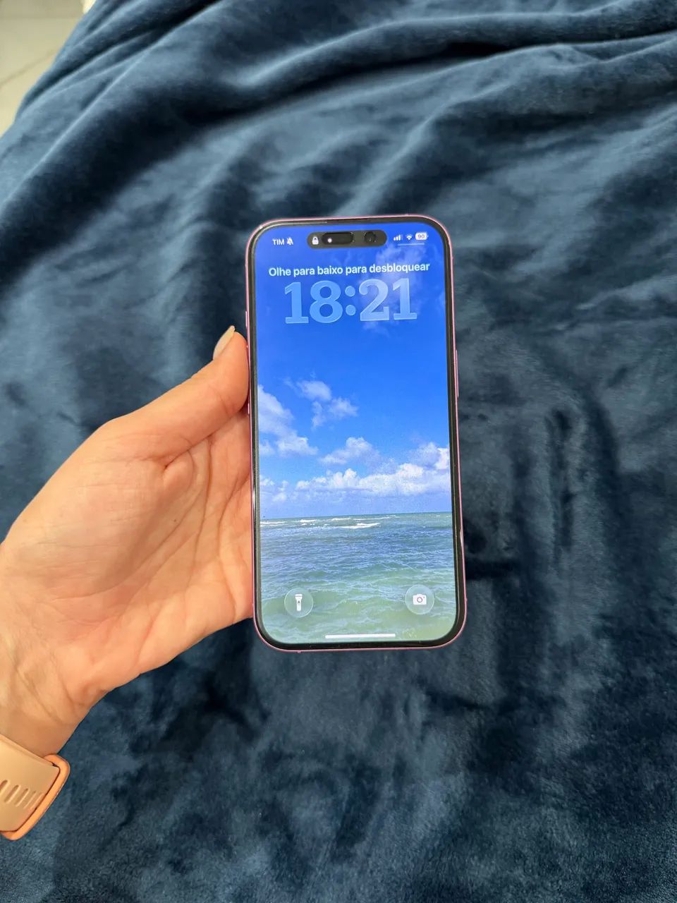 iPhone 16 128GB rosa - impecável 