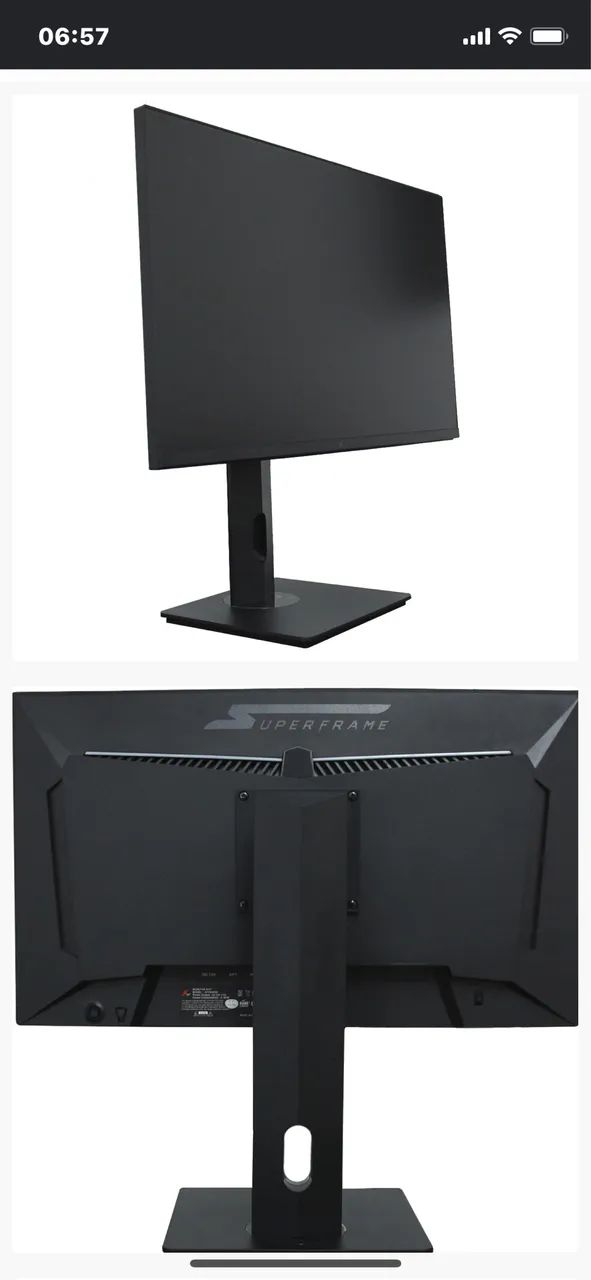 Monitor 280hz 24,5 polegadas, superframe excelente estado - Foto 4