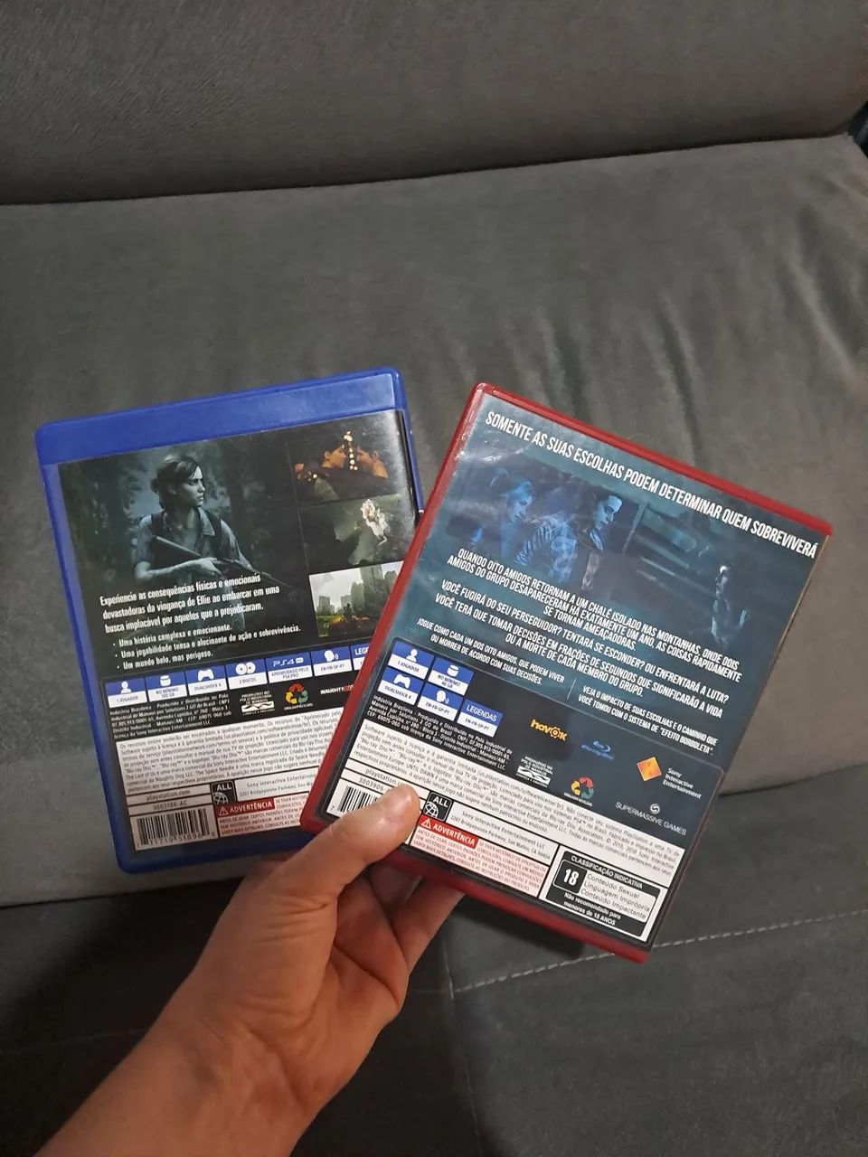 2 jogos ps4 - TLOU e UNTIL DAWN - Foto 2