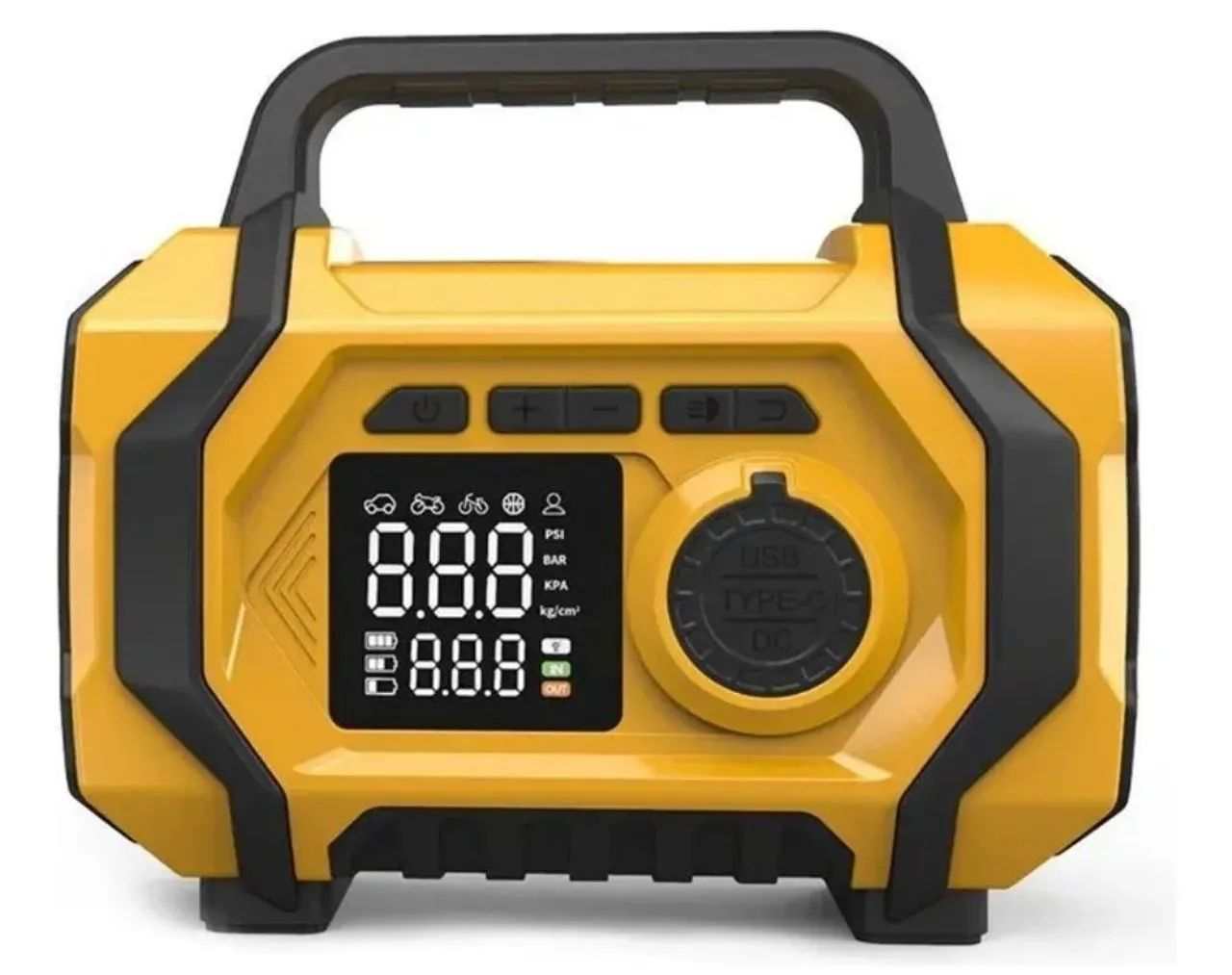 compressor inflar pneus portátil automotivo  - Foto 4