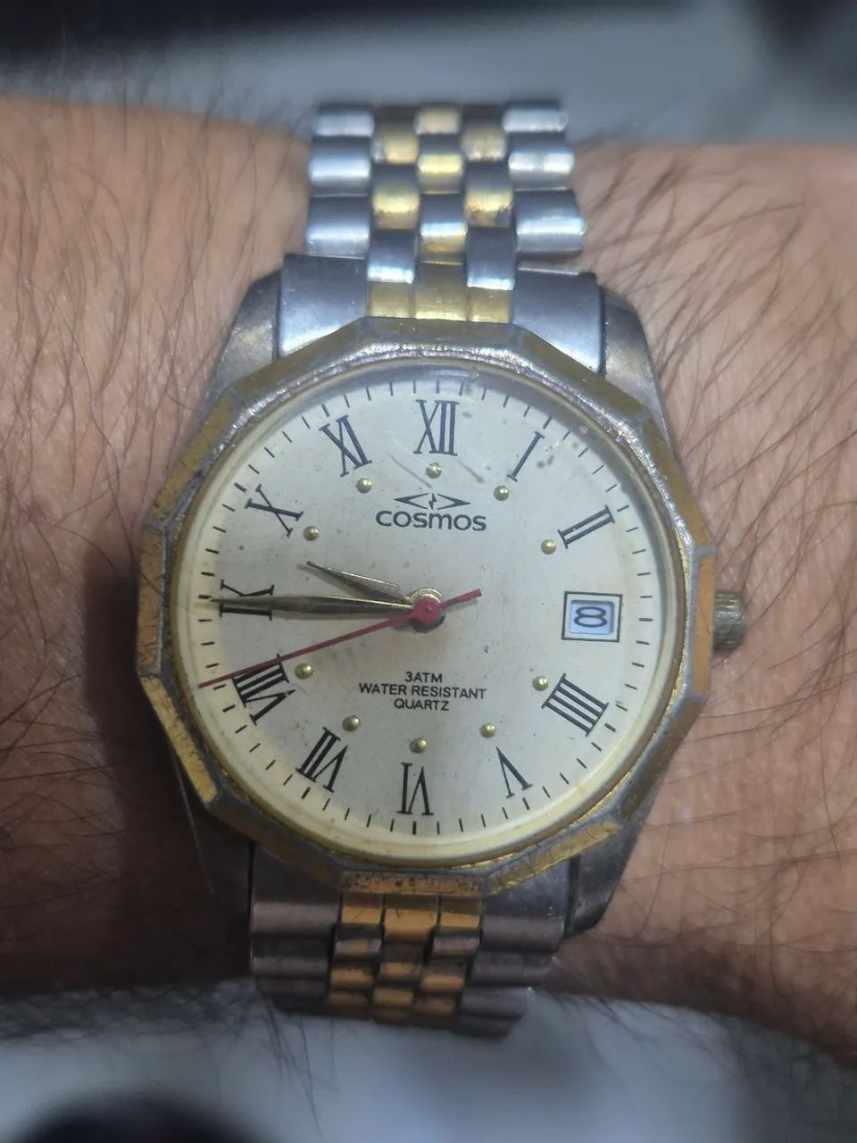 Relógio COSMOS  QUARTZ  510AM   VINTAGE    -    FUNCIONANDO - Foto 2