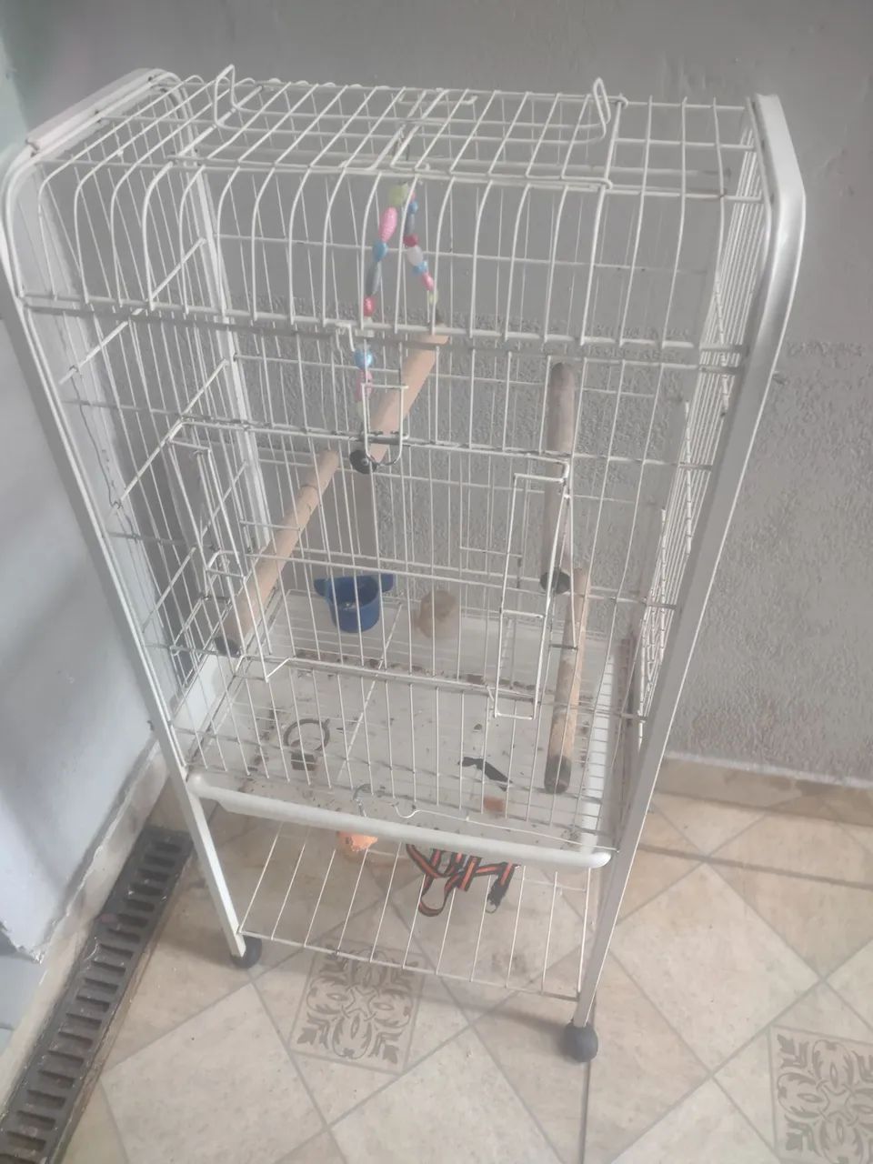 Gaiola de pássaros (calopsita) com rodinhas  - Foto 4
