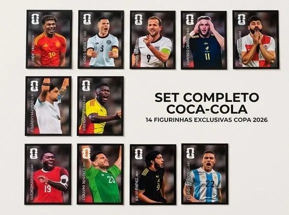 14 figurinhas Coca, para colar Copa 2026. - Foto 2