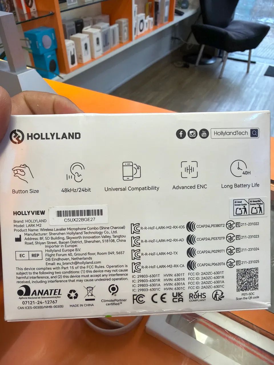 Microfone Hollyland Lark M2 Novo é Original Lacrado com Garantia  - Foto 2