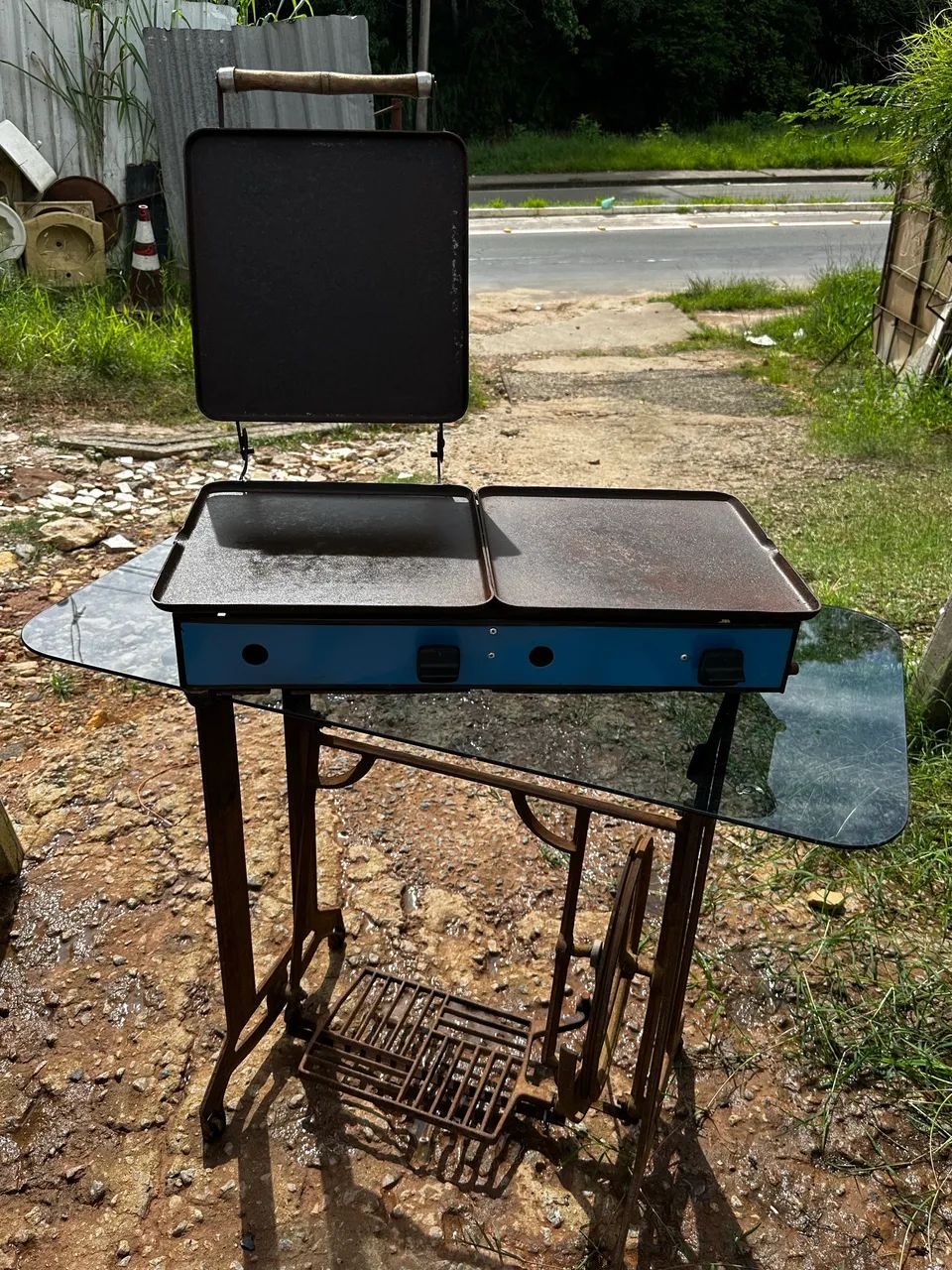 Chapa de lanches de ferro esmaltada  - Foto 3