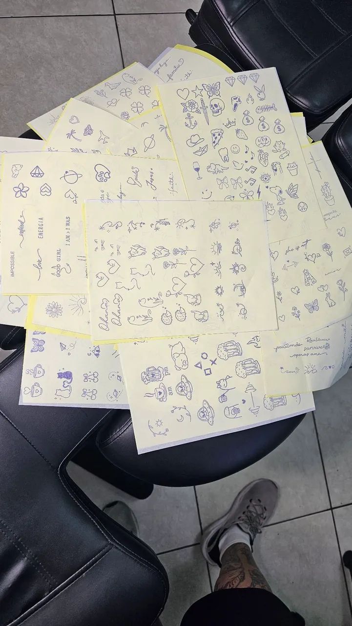 Catalogo Decalque pronto para usar na pele