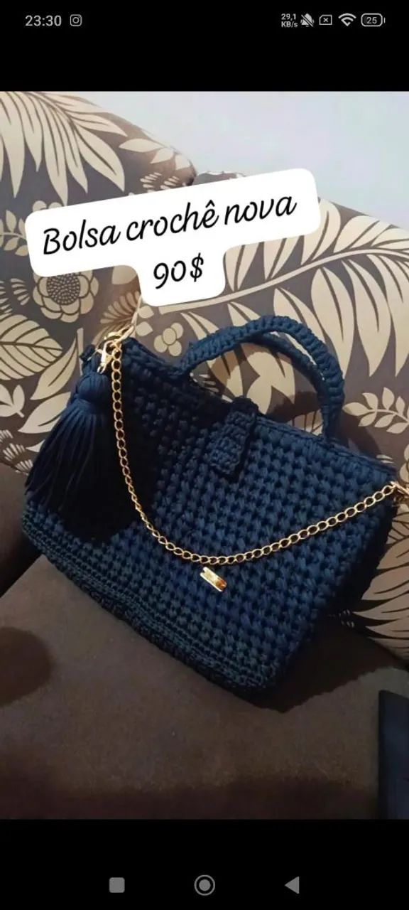 Bolsa crochê 